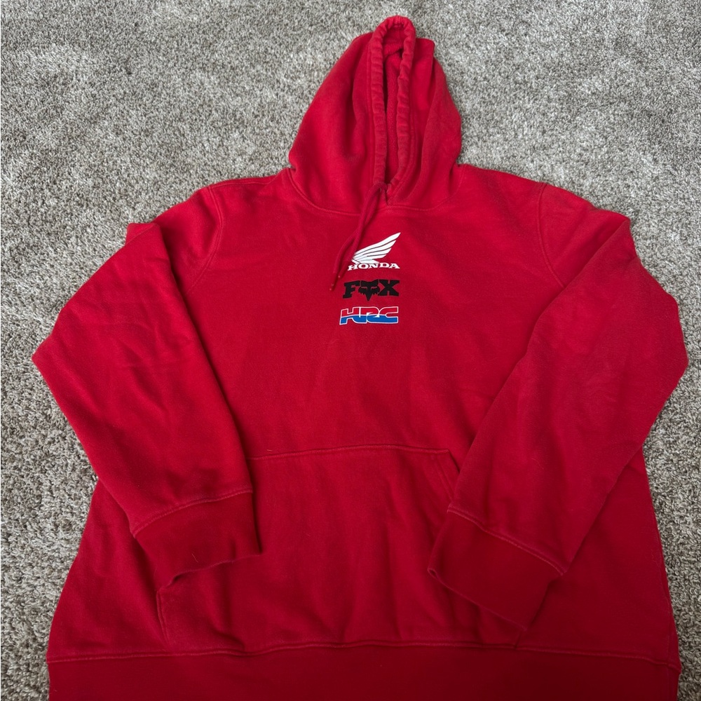 Fox Racing Red Pullover Hoodie